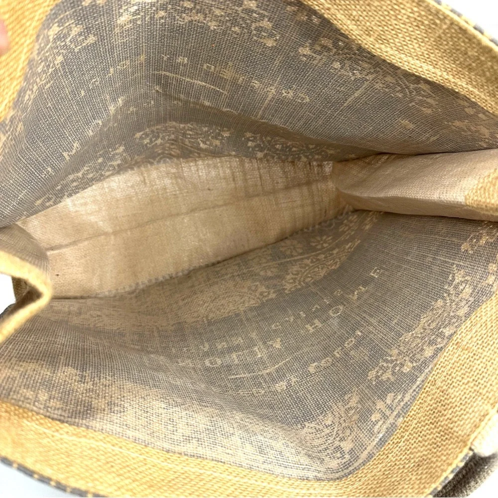 Magnolia Home Burlap Tote Bag